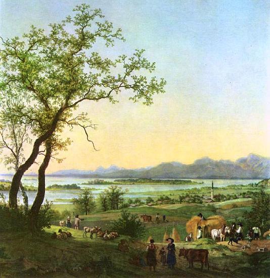 Peter von Hess Am Chiemsee Germany oil painting art